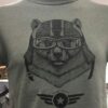 Bush pilot aviator bear t-shirt