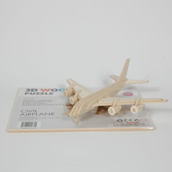 Hands Craft 3D Wooden Puzzle Civil Airplane