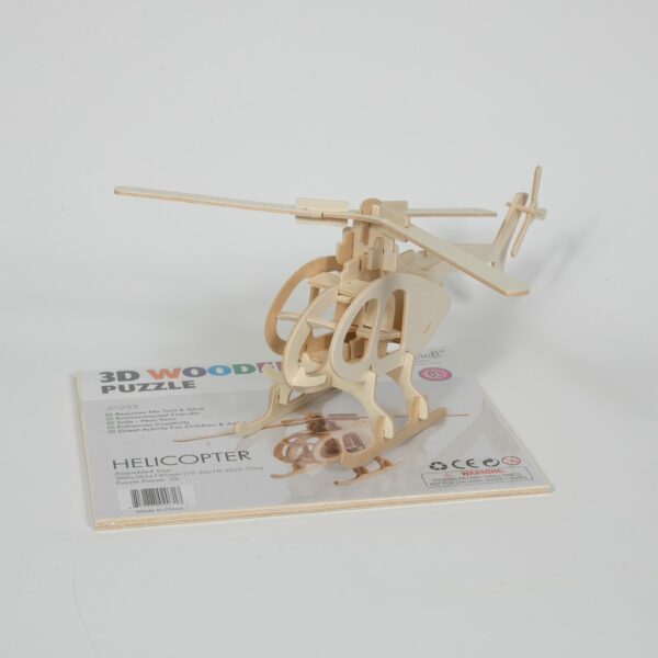 Hands Craft 3D Wooden Puzzle Helicopter