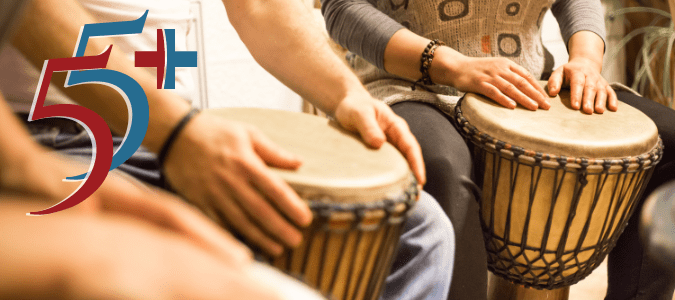 drum circle at the bushplane museum for seniors